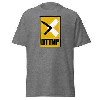 Light grey t-shirt with large OTTNP logo. www.ottnp.com