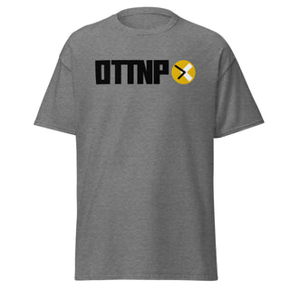 Light Grey T-shirt. OTTNP brand with our yellow circle logo! www.ottnp.com